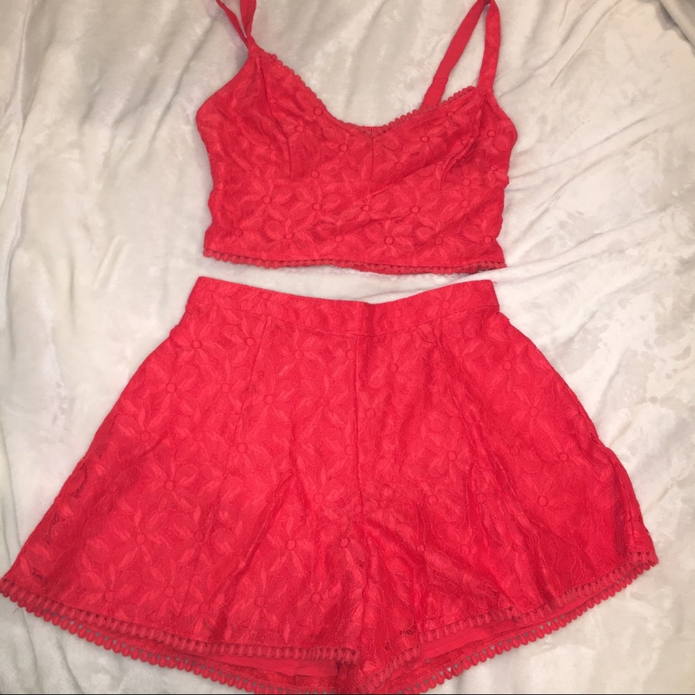 Hollister 2 Piece Crop Top and Shorts